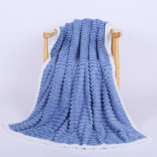 Cheap Ultra Soft Couverture Polyester Designer Winter Jacquard Pv Sherpa Fleece Blanket Supplier 