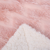 Luxury Thick Modern Double Layer Jacquard Pv Sherpa Blanket Throw Fleece Factory Wholesale 