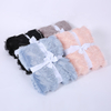  factory supply double sided jacquard sherpa fleece soft bed blanket supplier