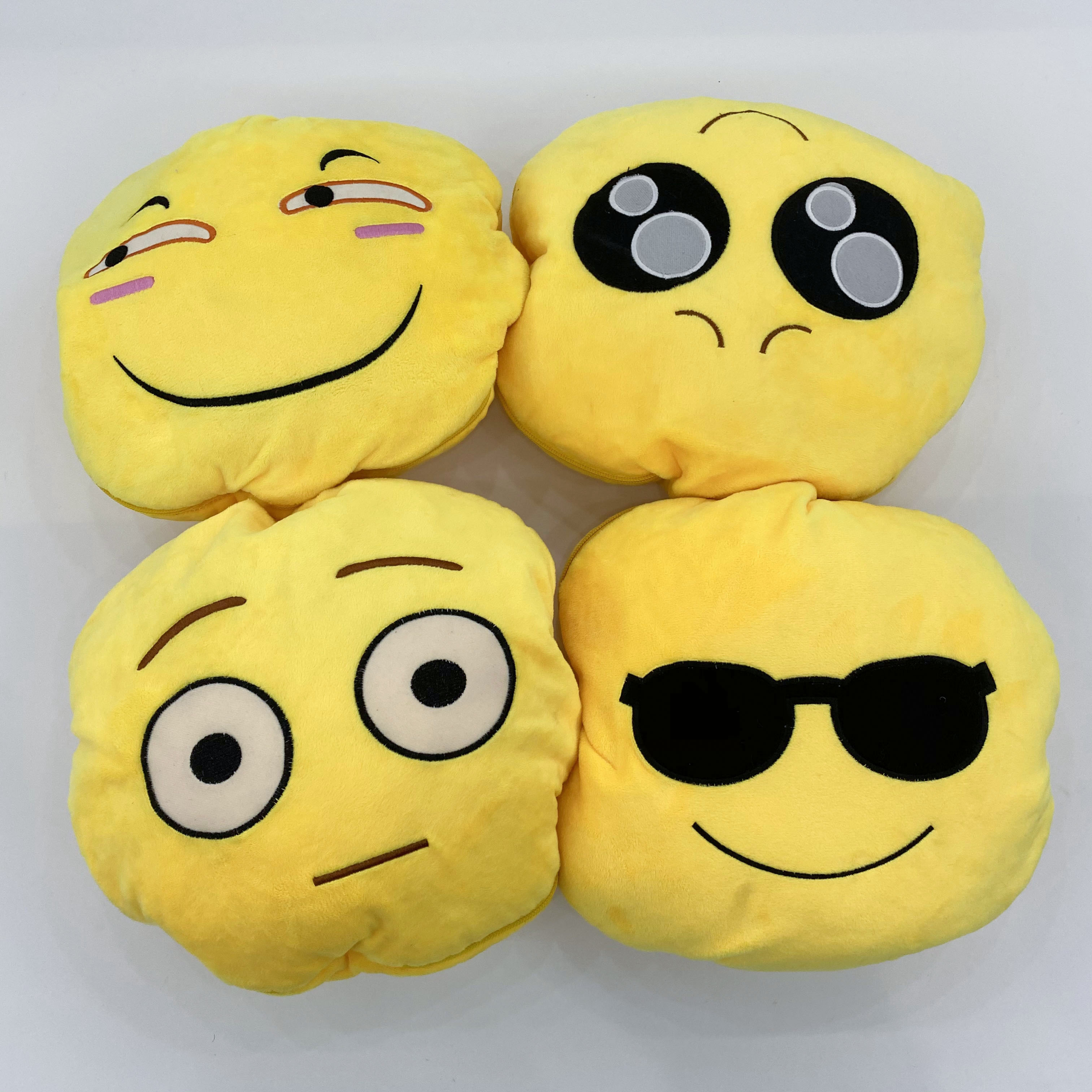 Cheap Emoticons Coral Fleece Travel 2 in 1 blanket And Pillow Set wholesale 