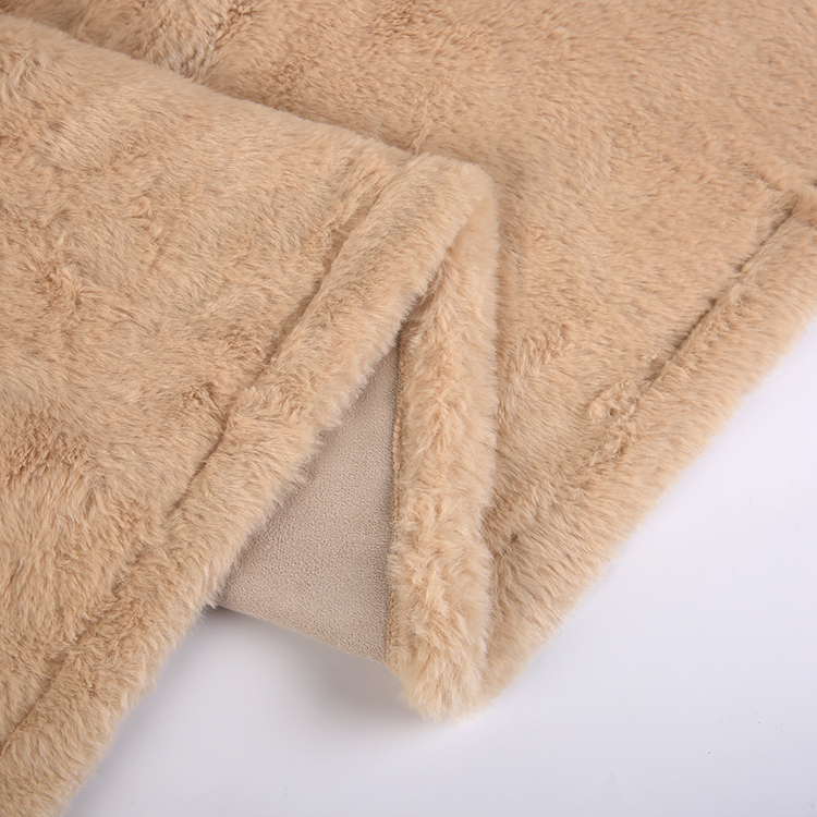 OEM Customized Double Layer Faux Fur Suede Fleece Plush Luxury Throw Blanket